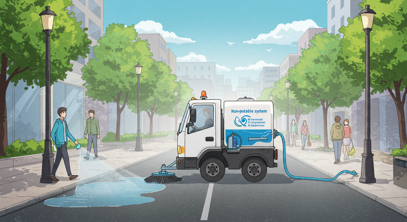 Street Cleaning with Recycled Water